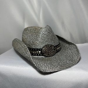 Bedazzled Cowboy Hat Silver